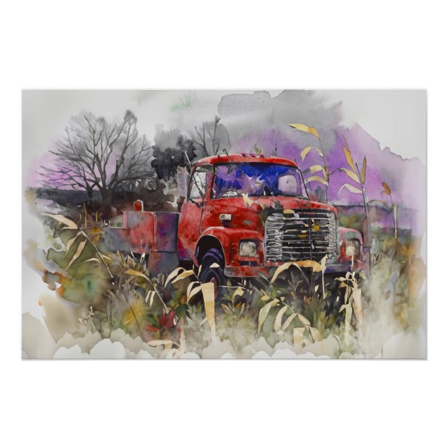 Póster Pasaron los días, la cosecha roja en otoño (Anverso)