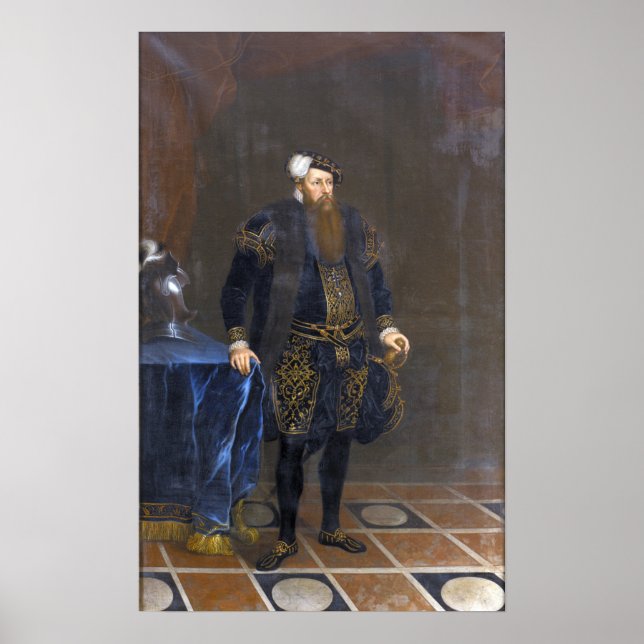 Póster Pasch - Gustav King de Suecia (Frente)