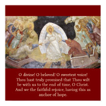 Paschal canon Ode 9 Troparion 1 poster de Pascua
