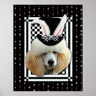 Póster Pascua - Algunos conejitos te aman - Poodle - Apri