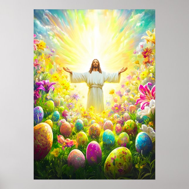 Póster Pascua de Resurrección de Jesús (Frente)
