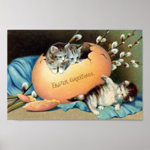 Póster Pascua de Vintage