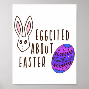 Póster Pascua Lindo Emocionado Por La Pascua Frase De Jue