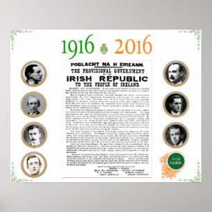 Póster Pascua que sube poster conmemorativo 1916 - 2016