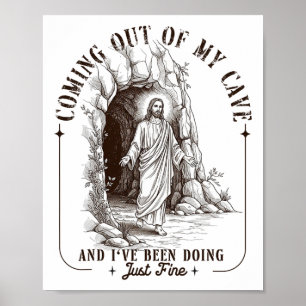 Póster Pascua saliendo de mi cueva Resurrección de Jesús