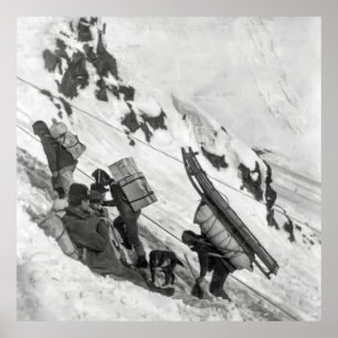 Póster Pase Chilkoot - Fiebre del Oro Yukón 1898