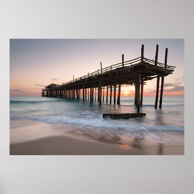 Póster Paseador abandonado en el mar (Frente)