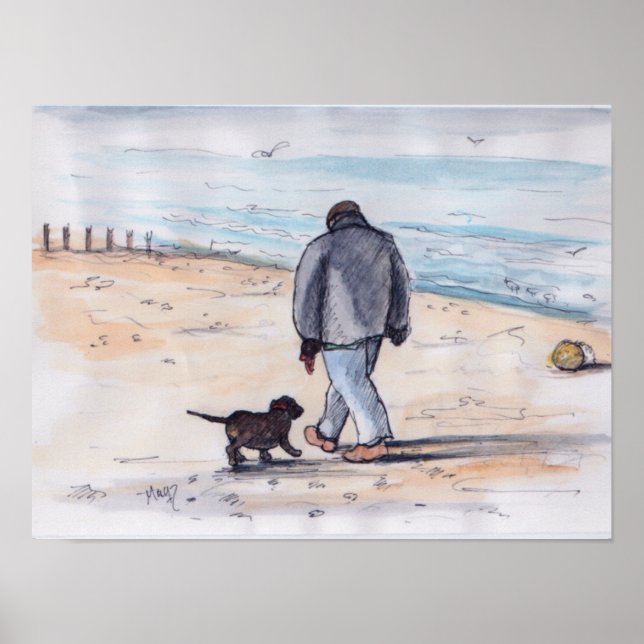 Póster Paseando al perro - 05 (Frente)