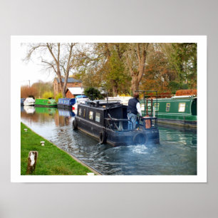 Póster Paseando en barco por el canal de Newbury