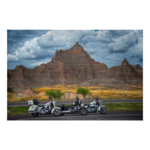 Póster Paseando por América en Badlands