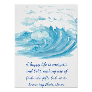 Póster Paseando por las olas de la fortuna