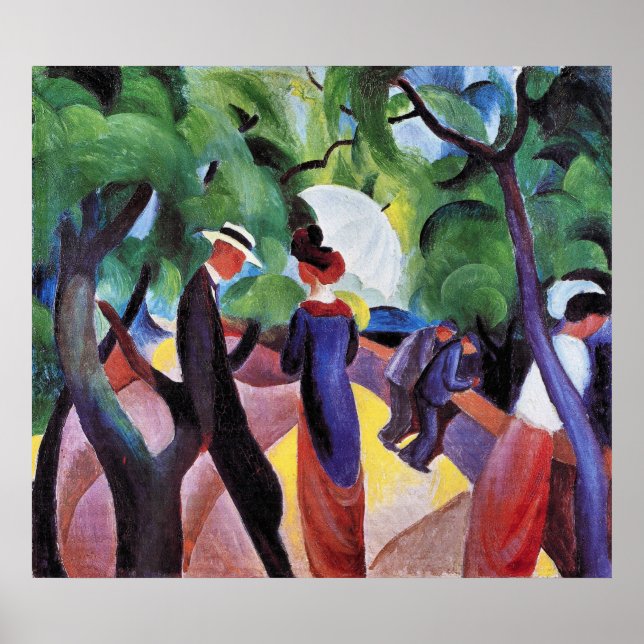 Póster Paseo de August Macke (Frente)
