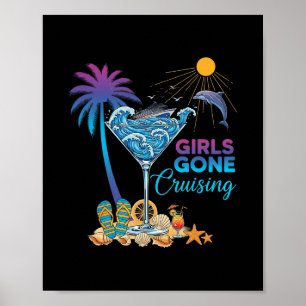 Póster Paseo de chicas mujeres ida crucero 2026 Crucero M