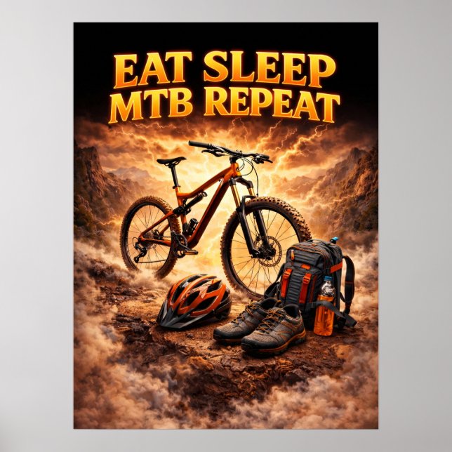 Póster Paseo de Fuego MTB (Frente)