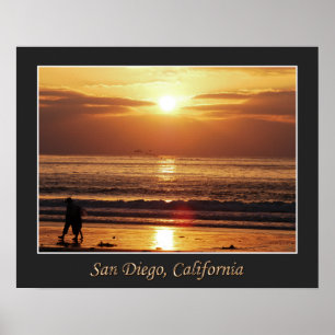 Póster Paseo de la playa