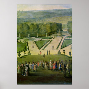 Póster Paseo de Luis XIV por el Parterre du Nord