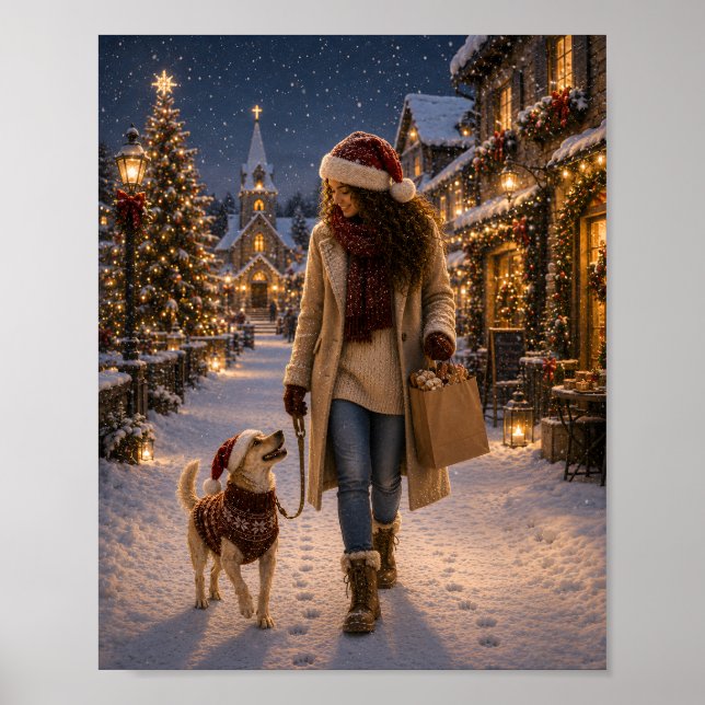Póster Paseo de Nochebuena con Lina (Frente)