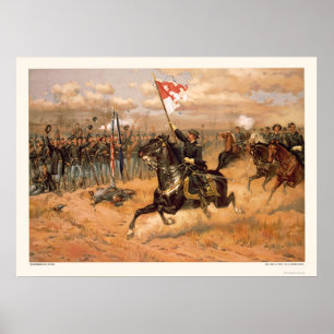 Póster Paseo de Sheridan por L. Prang & Company 1886