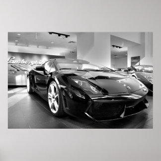 Póster Paseo en blanco y negro