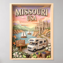 Paseo en carretera por el lago Missouri Ozarks Cas