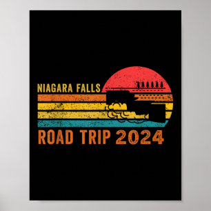 Póster Paseo en coche a Niagara Falls 2024 Vacaciones de
