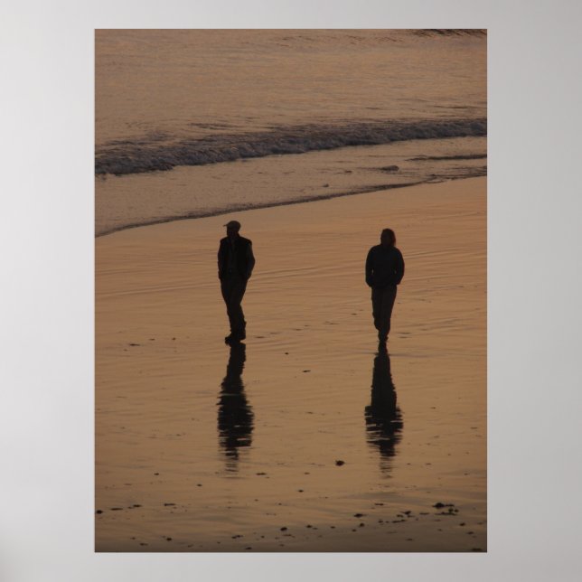 Póster paseo en pareja au crépuscule (Frente)