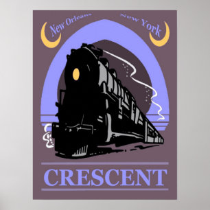 Póster Paseo en tren de Crescent