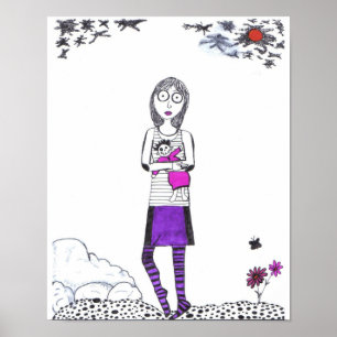 Póster Paseo espeluznante