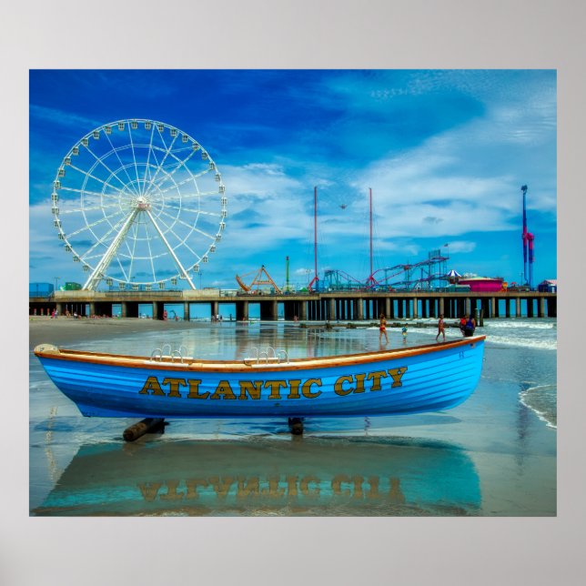 Póster Paseo Marítimo de la Ciudad Atlántica (Frente)