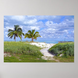 Póster Paseo marítimo de Treasure Cay Beach, Bahamas