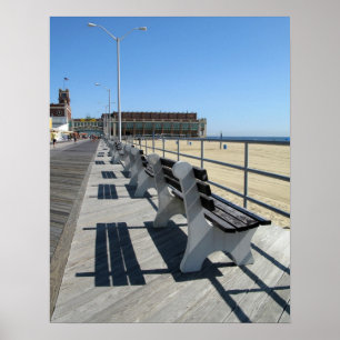 Póster Paseo marítimo del parque de Asbury