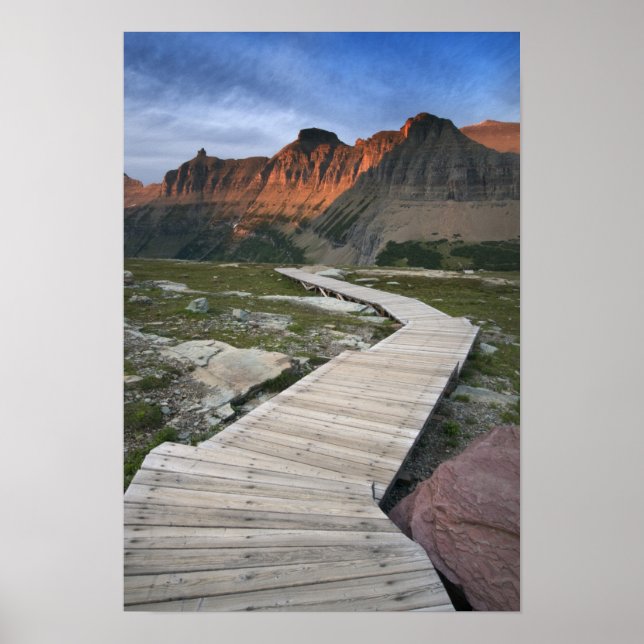 Póster Paseo marítimo en Waterton Glacier International (Frente)