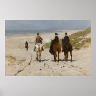 Póster Paseo matutino por la playa - Anton Mauve