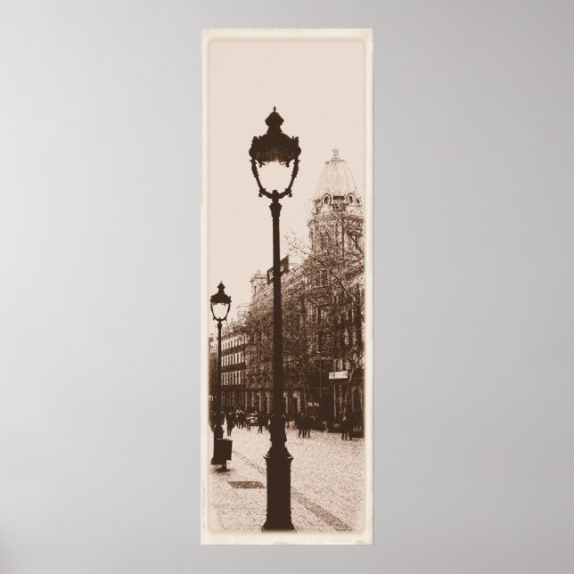 Póster Paseo por Barcelona (Frente)