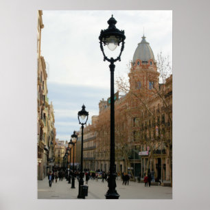 Póster Paseo por Barcelona - Portal del Angel Poster