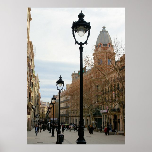 Póster Paseo por Barcelona - Portal del Angel Poster (Frente)