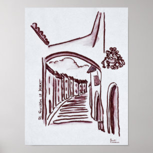 Póster Paseo por el Arco  Saint-Guilhem-Le-Desert, Franci