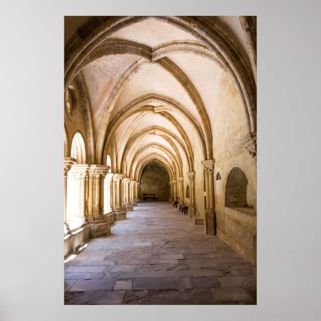 Póster Paseo por el claustro de la antigua catedral (Frente)