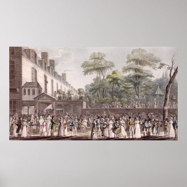 Póster Paseo por el jardín turco (Frente)