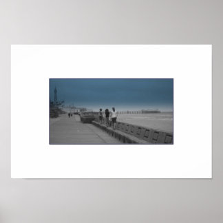 Póster Paseo por el muro del mar