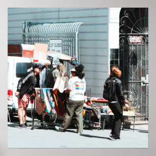 Póster Paseo por la acera