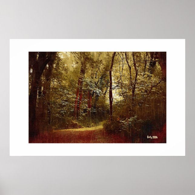 Póster Paseo por los bosques (Frente)