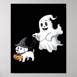 Póster Paseos de fantasmas de mujeres El perro de Hallowe