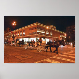 Póster Paseos en Carruaje por la Plaza, Kansas City, Miss