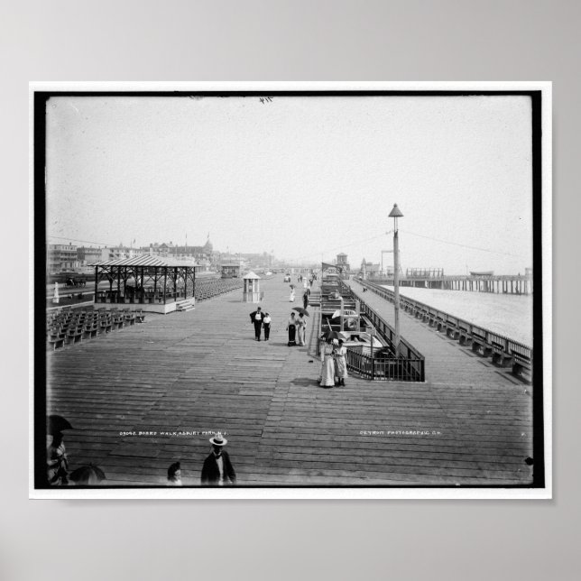 Póster Paseos por la Junta, Parque Asbury, New Jersey Vin (Frente)