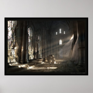 Póster Pasillo antiguo