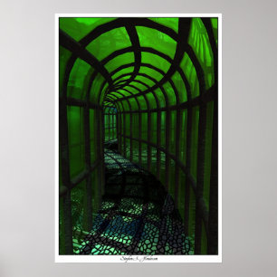 Póster Pasillo de cristal