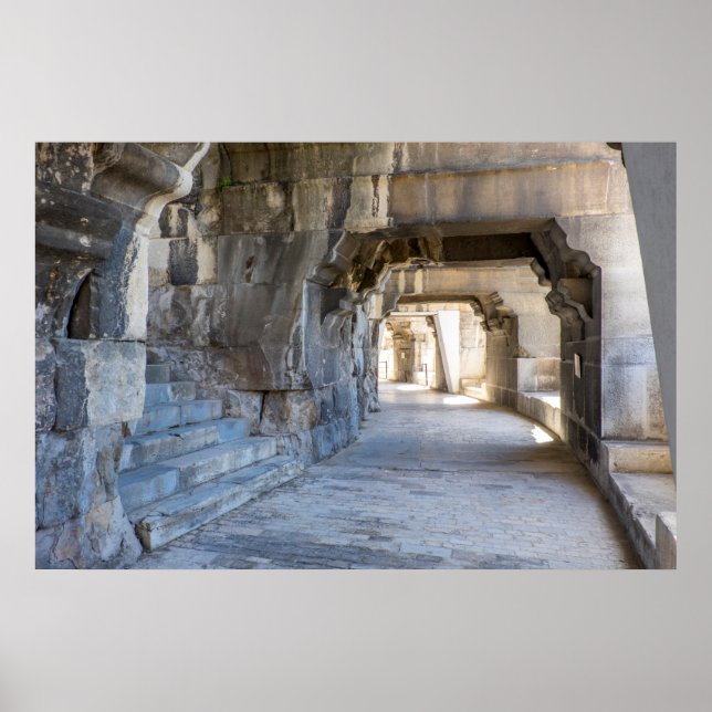 Póster Pasillo del anfiteatro romano (Frente)