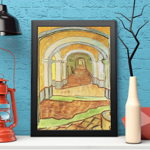 Póster Pasillo del Asilo de San Pablo por Vincent van Gog