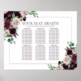 Póster Pasión amorosa | Dramática Gráfica de Asientos de